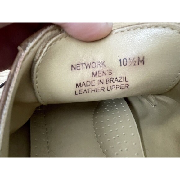 Giorgio Brutini Men\'s Network Brown Leather Lace Up Oxford Dress Shoes Sz 10.5 main image 5